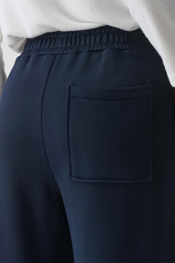 Pantalon bleu marine avec taille élastique de Opus pour Femmes