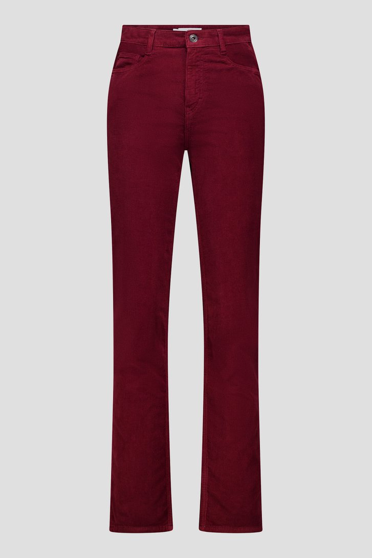 Photo produit 2 de Pantalon bordeaux en velours côtelé de Liberty Island pour Femmes