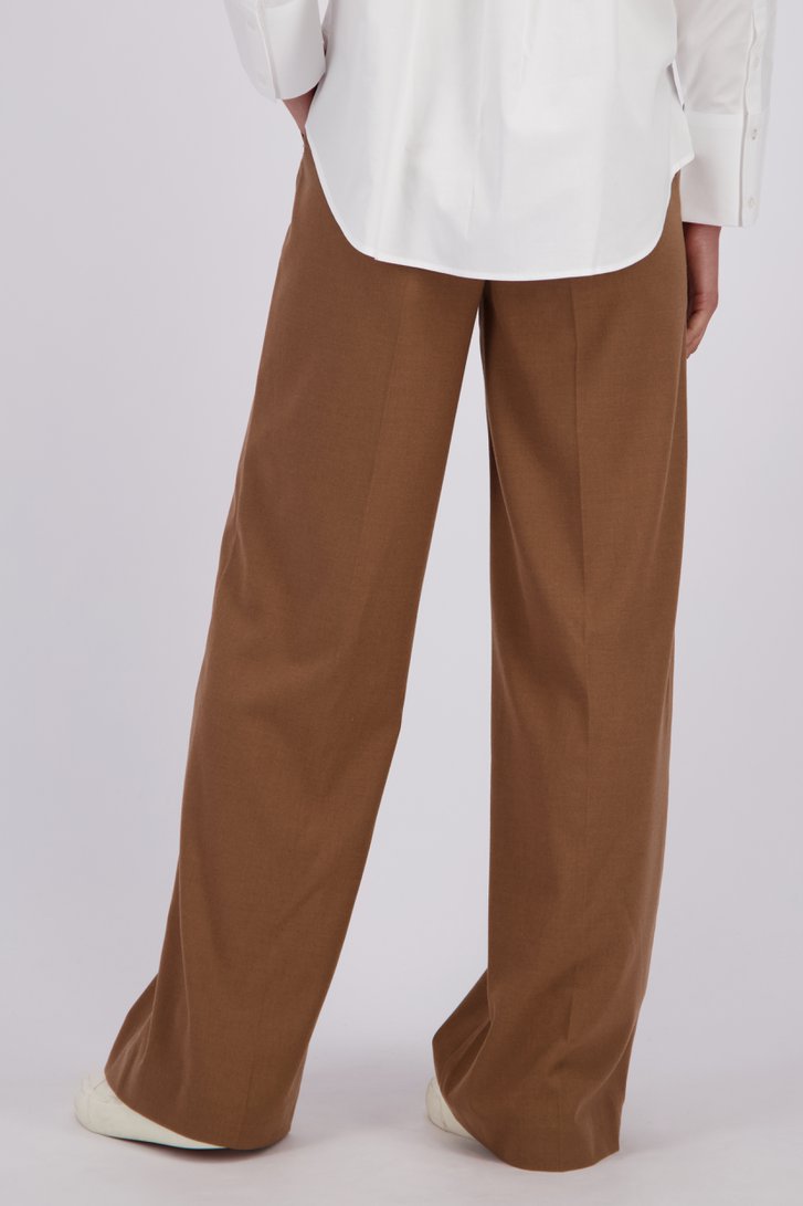 Le dos de Pantalon brun ample de Liberty Island pour Femmes