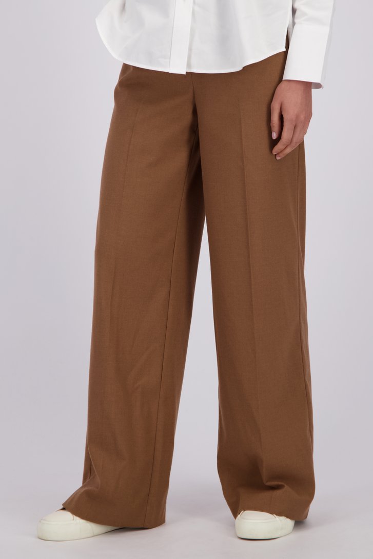 Le devant de Pantalon brun ample de Liberty Island pour Femmes