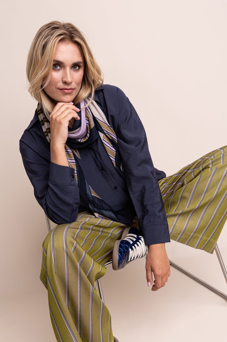 Photo supplémentaire 5 de Pantalon brun doré à rayures de Libelle pour Femmes