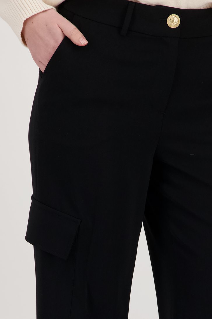 Pantalon cargo large noir de More & More pour Femmes