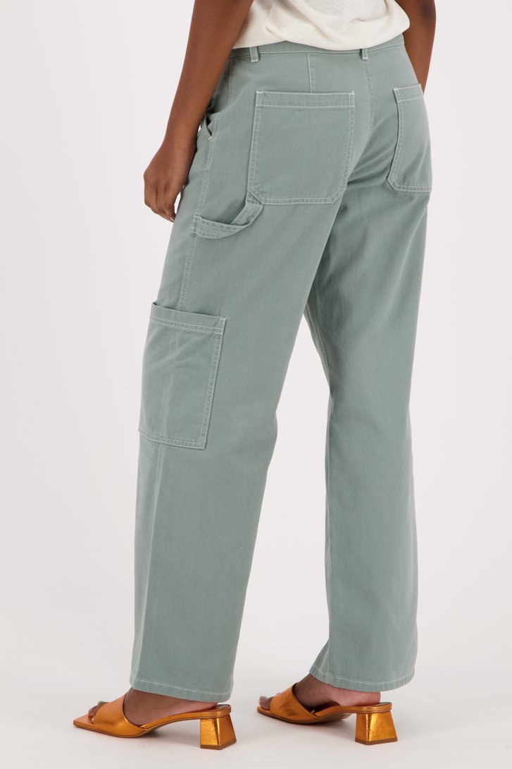 Pantalon cargo large vert clair de JDY pour Femmes