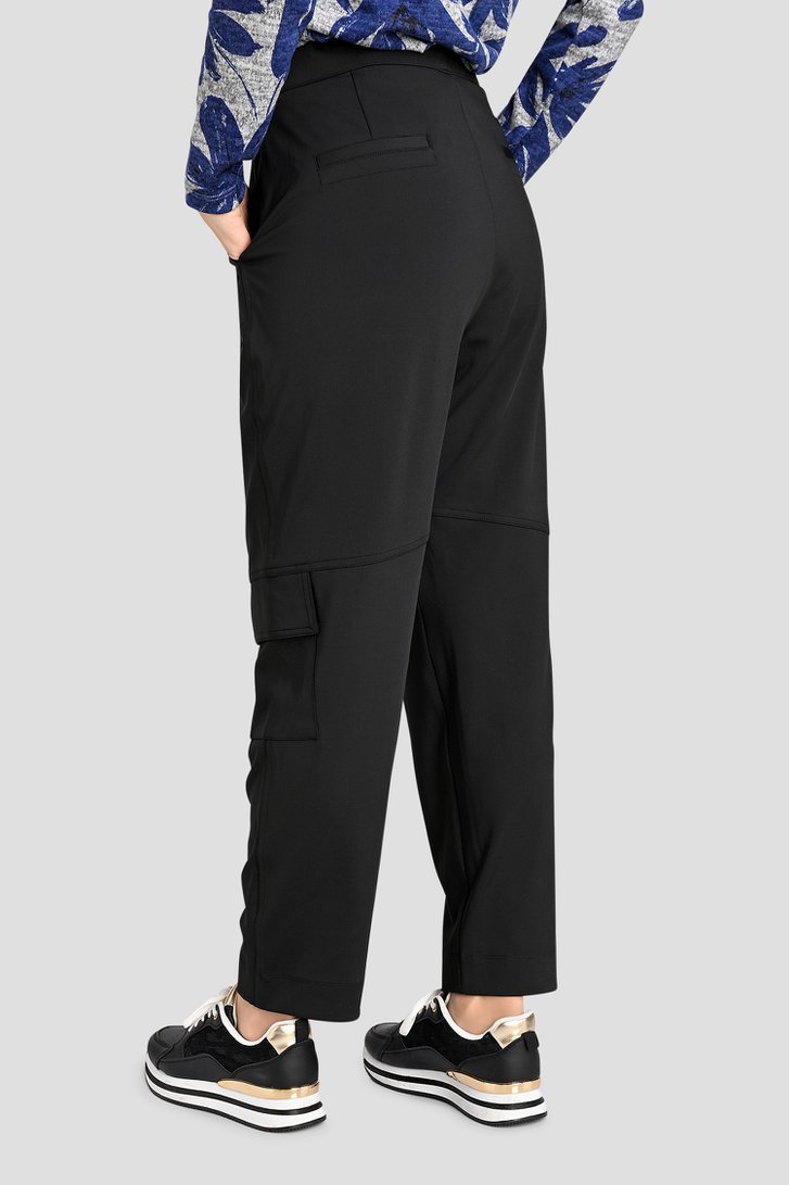 Pantalon cargo noir avec stretch de Bicalla pour Femmes