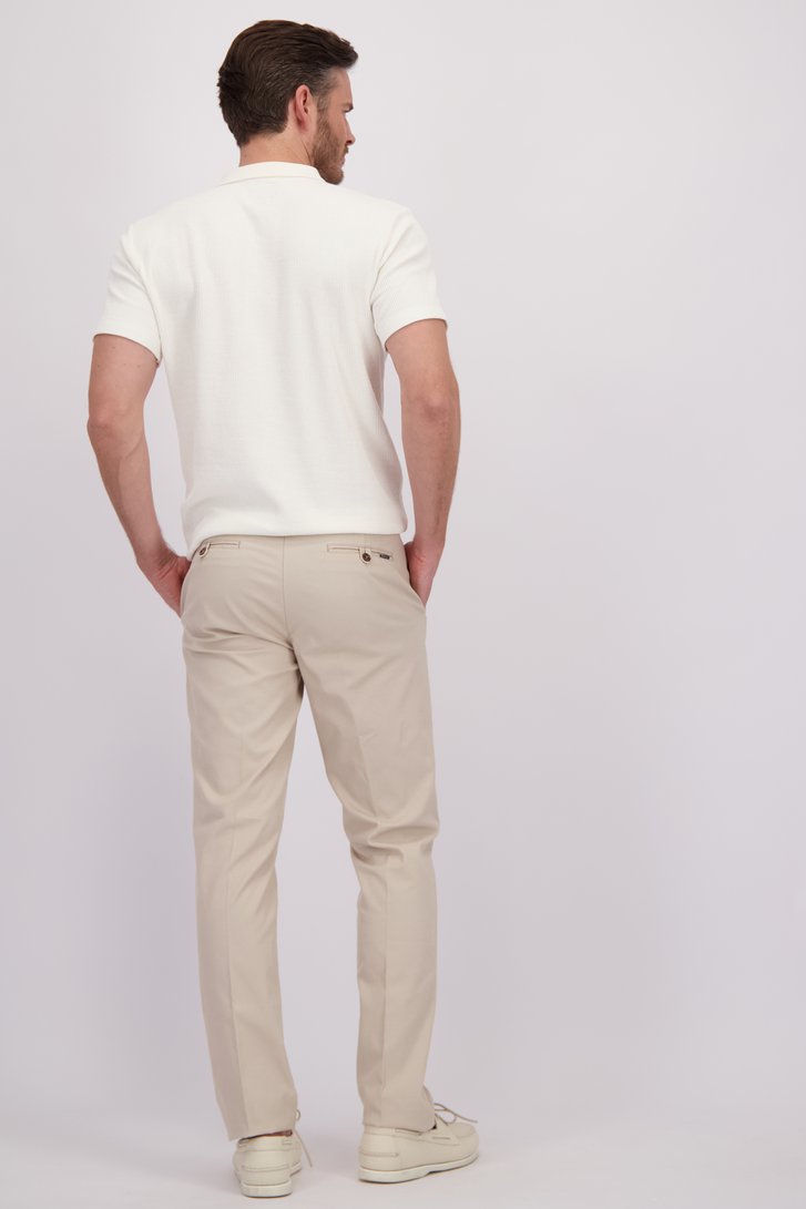 Le dos de Pantalon chino beige - Louisiana - regular fit de Brassville pour Hommes
