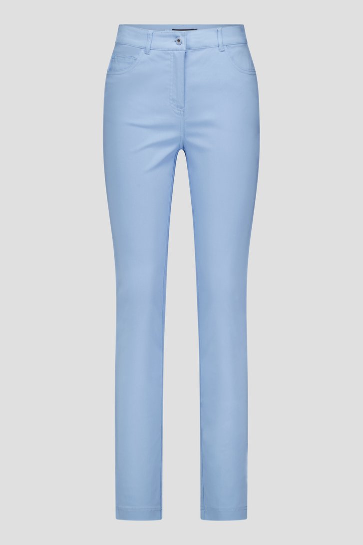 Pantalon coloré en stretch - Bleu clair de Claude Arielle pour Femmes