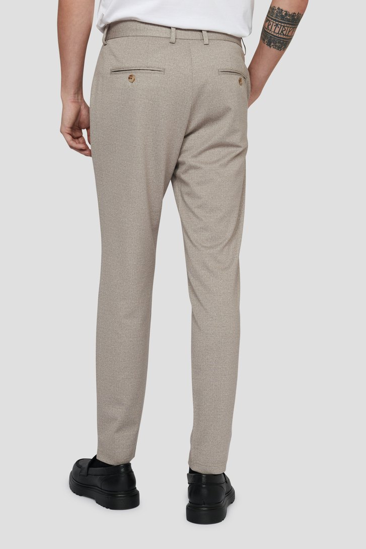 Le dos de Pantalon costume beige avec stretch de Matinique pour Hommes
