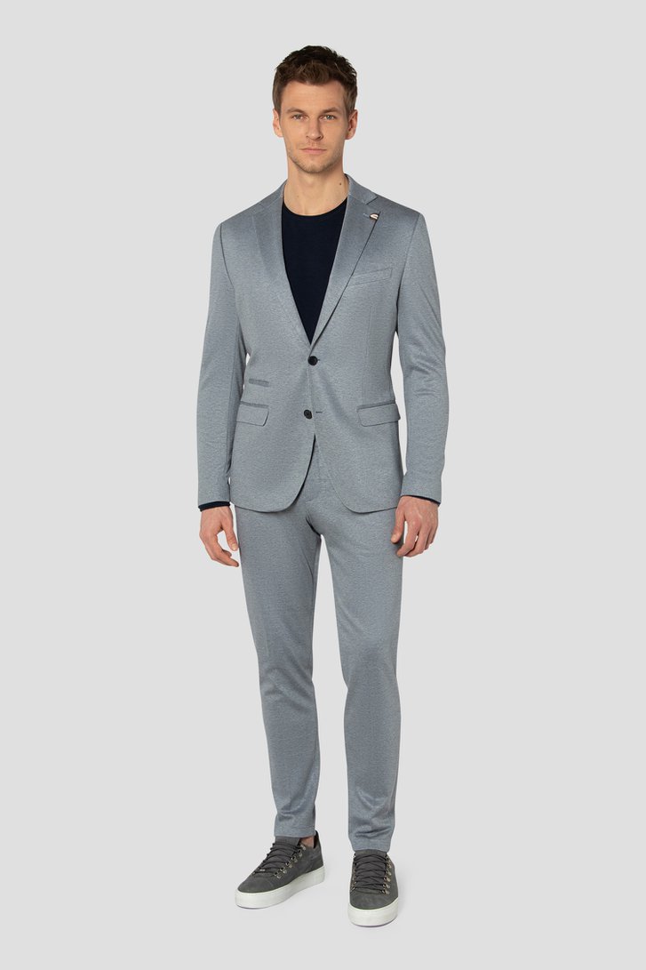 Photo produit 2 de Pantalon de costume bleu chiné de Benvenuto pour Hommes