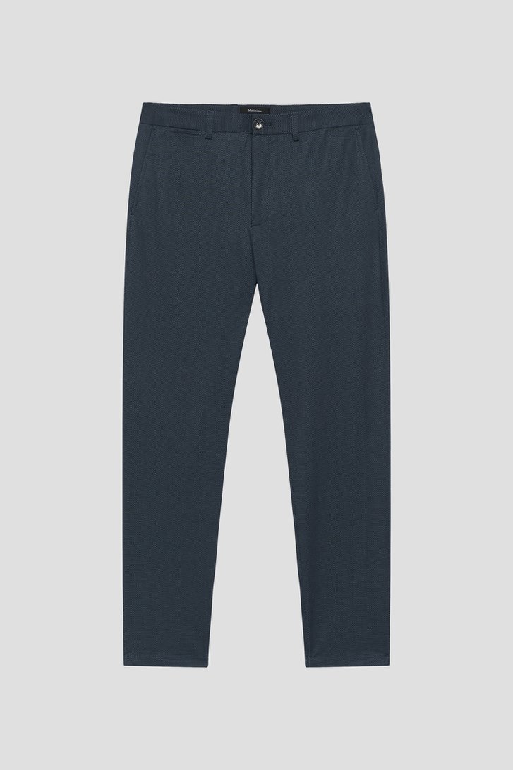 Photo produit 1 de Pantalon de costume bleu foncé à motif fin de Matinique pour Hommes
