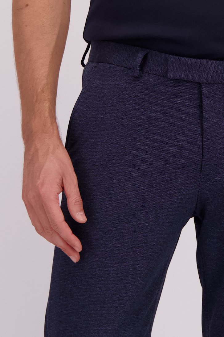 Photo supplémentaire 3 de Pantalon de costume bleu foncé chiné de Benvenuto pour Hommes