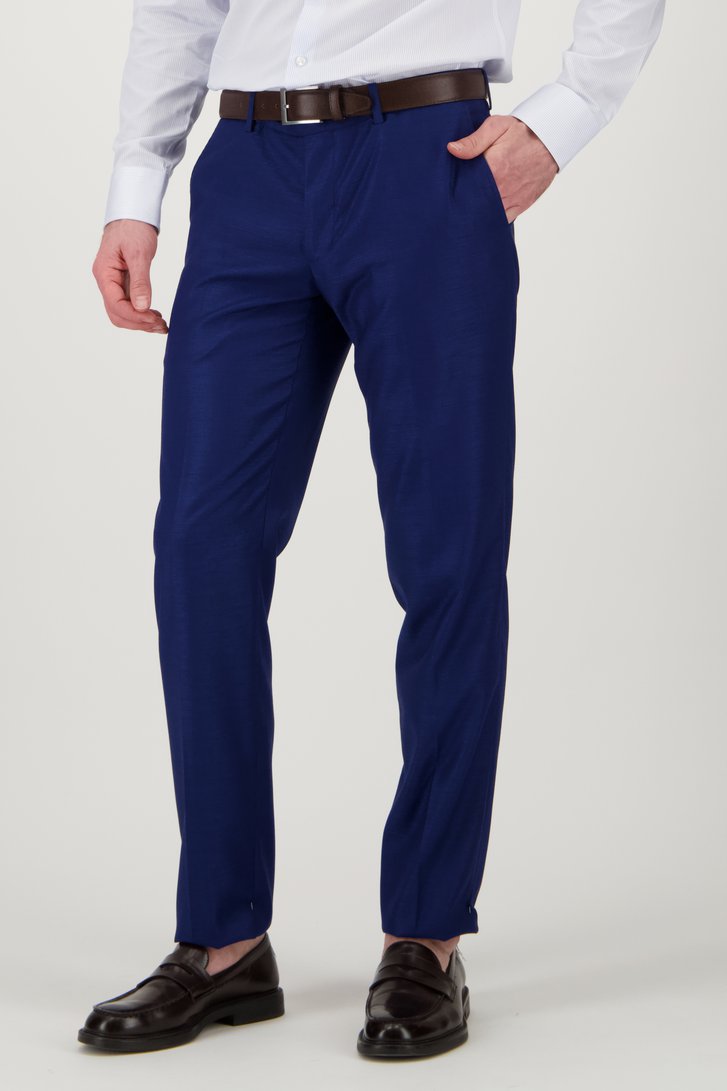 Pantalon de costume bleu foncé - regular fit  de Dansaert Black pour Hommes