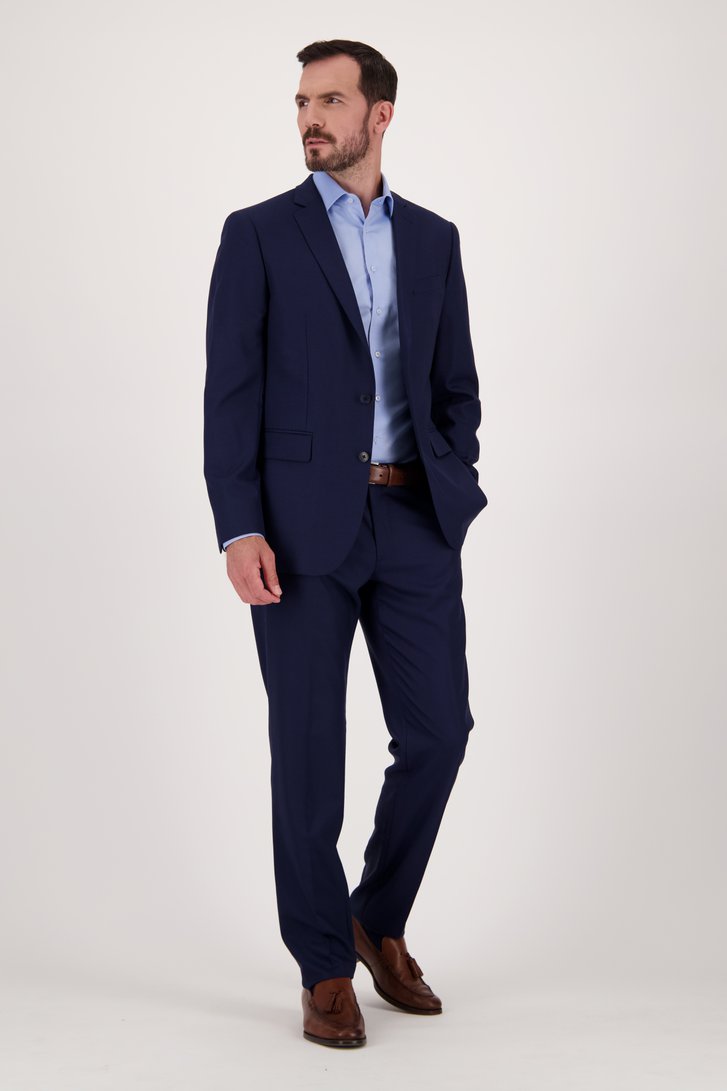 Pantalon de costume bleu - Rick - Regular fit de Dansaert Black pour Hommes