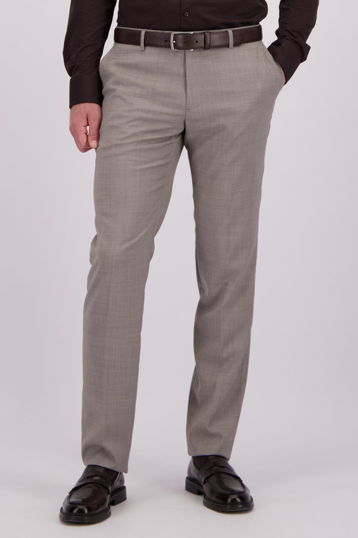 Détail de Pantalon de costume brun – Coupe regular - Reagan  de Dansaert Black pour Hommes