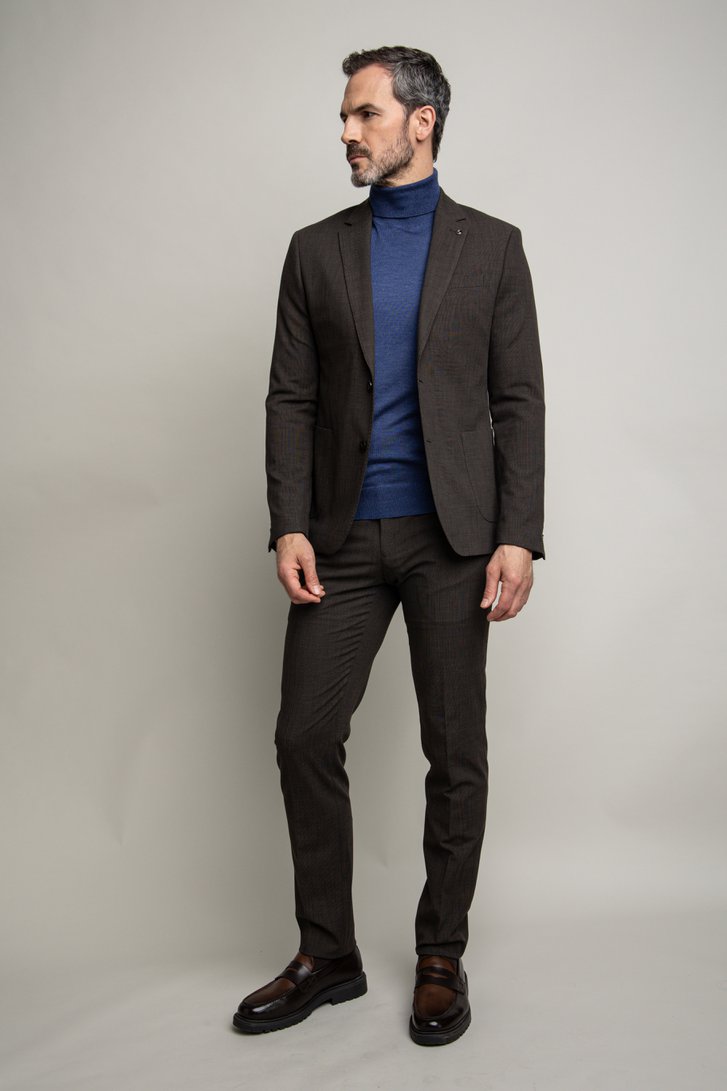 Photo supplémentaire 5 de Pantalon de costume brun - Slim fit - Schmidt de Dansaert Black pour Hommes