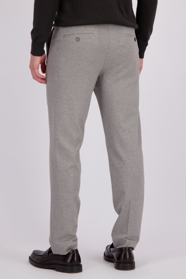 Le dos de Pantalon de costume chiné gris-beige de Benvenuto pour Hommes