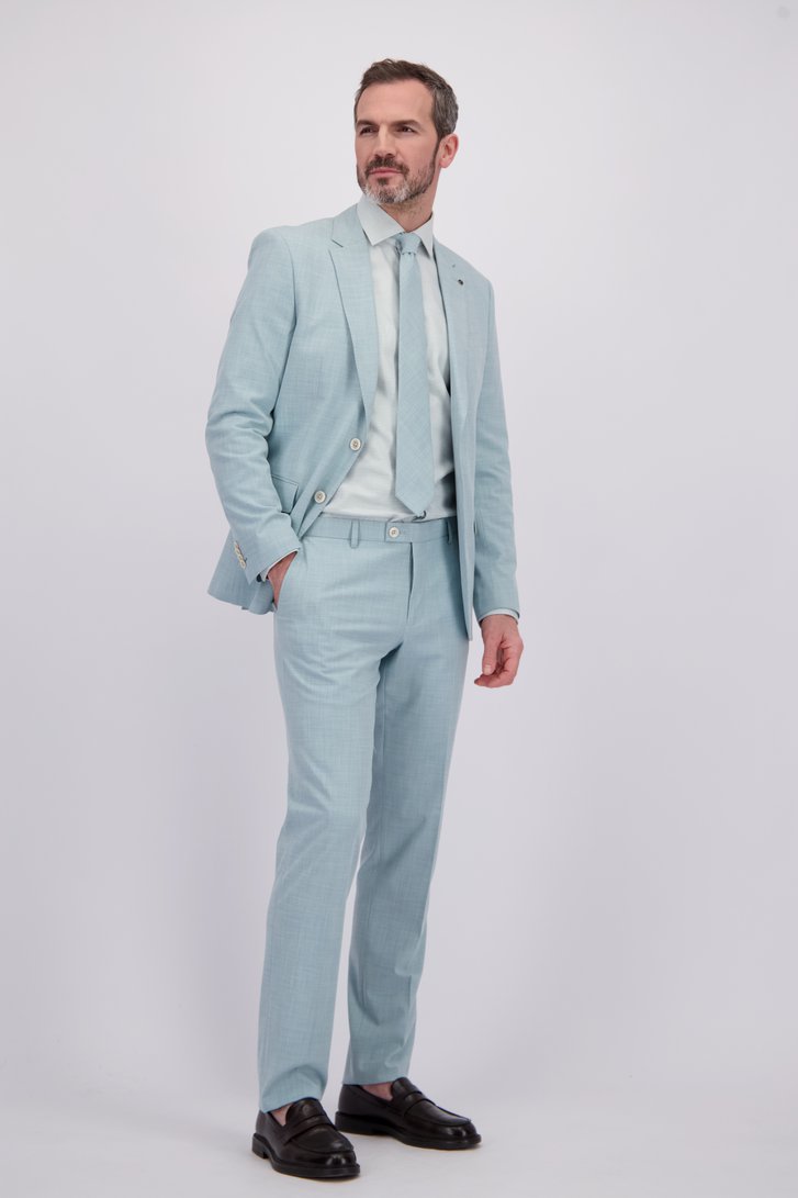 Le devant de Pantalon de costume vert clair – Regular fit de Dansaert Black pour Hommes