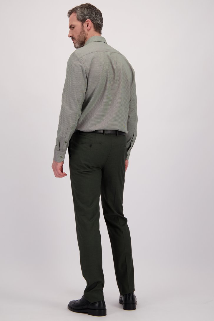 Le dos de Pantalon de costume vert - Regular fit - Roosevelt de Dansaert Black pour Hommes