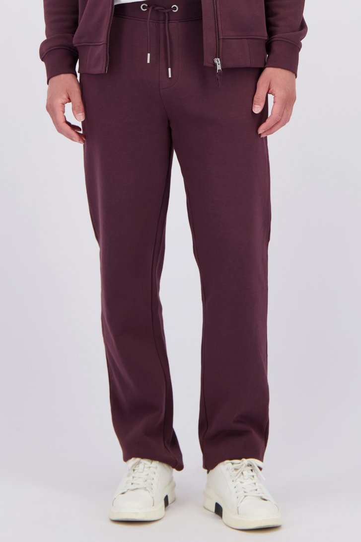 Détail de Pantalon de jogging bordeaux de Liberty Island pour Hommes