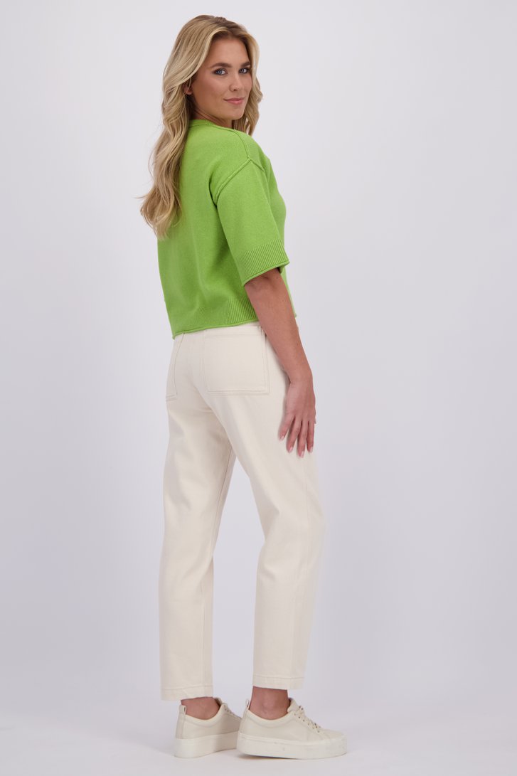 Le dos de Pantalon écru – longueur 7/8 de Libelle pour Femmes