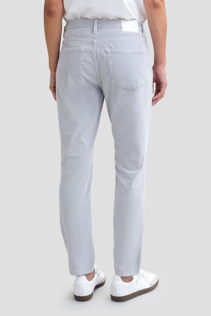 Pantalon en velours gris clair - Slim fit de Opus pour Femmes