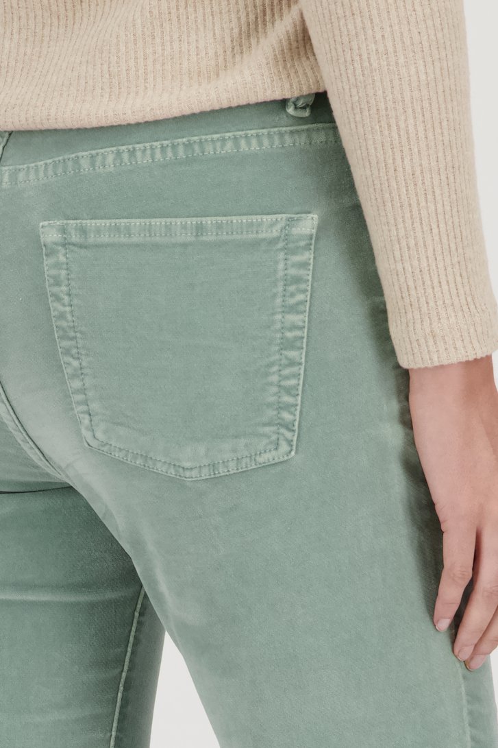 Pantalon en velours vert menthe - Slim fit - L28 de Opus pour Femmes