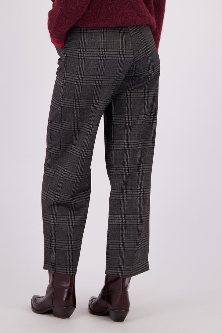 Le dos de Pantalon gris à carreaux de JDY pour Femmes