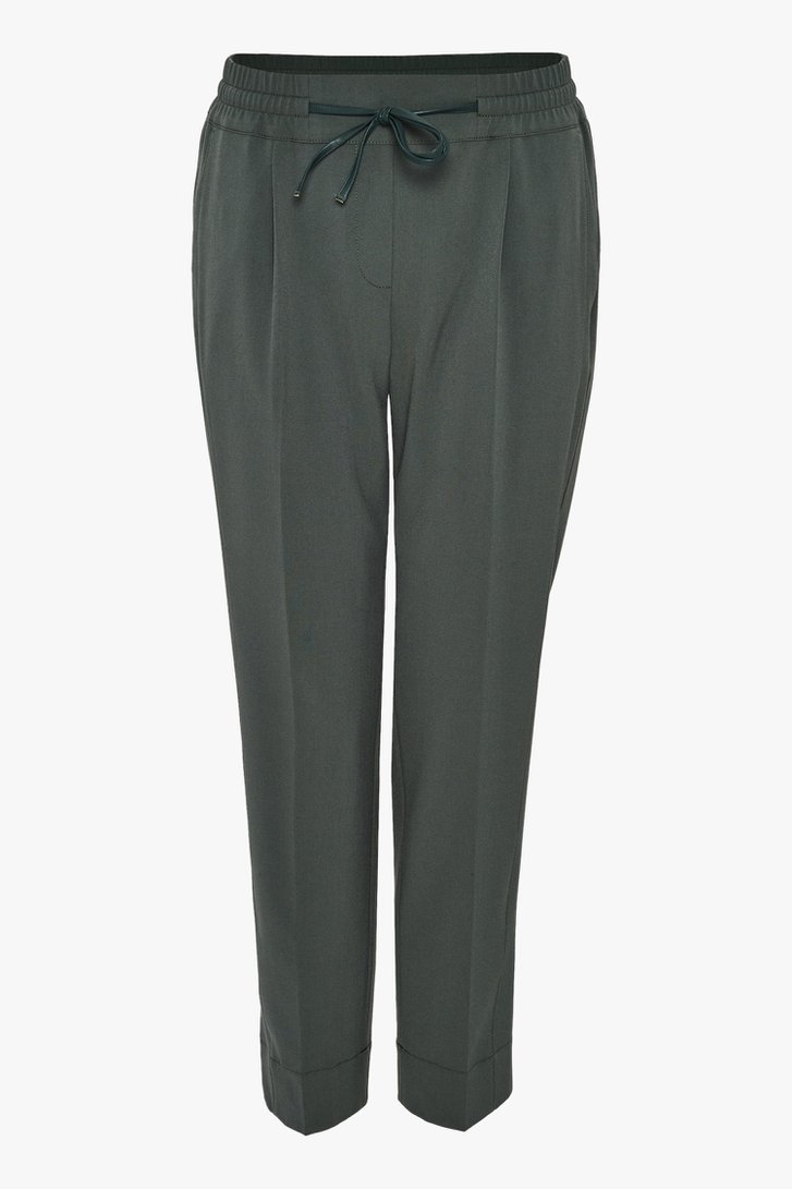 Pantalon gris foncé avec plis - slim fit de Opus pour Femmes