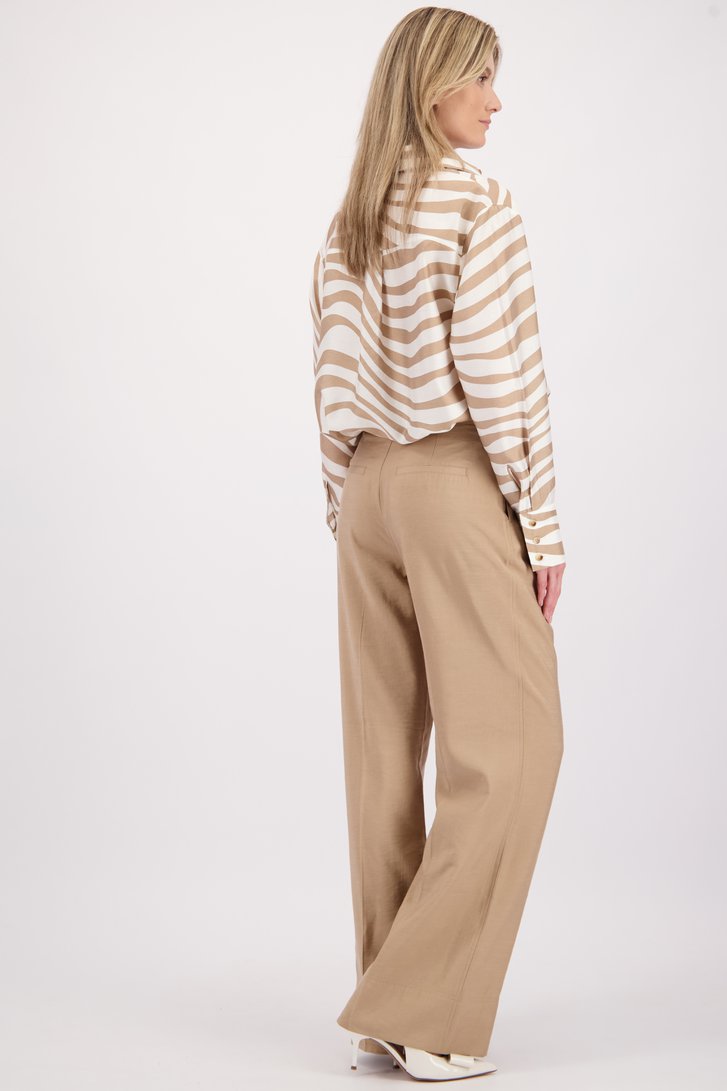 Détail de Pantalon habillé beige de D'Auvry pour Femmes