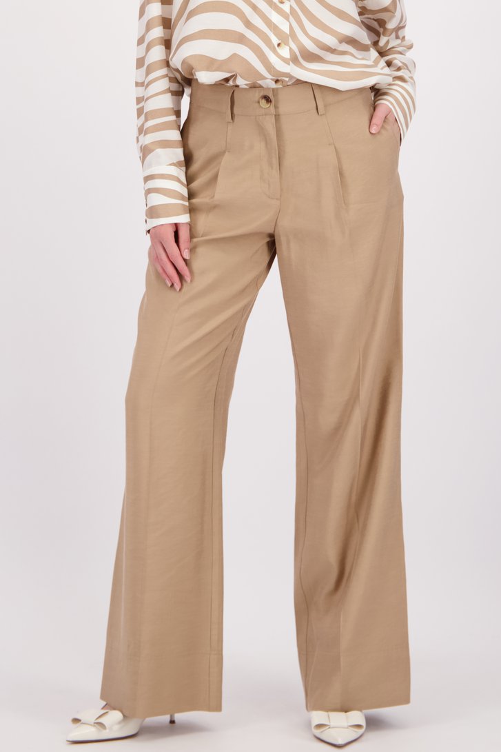 Photo supplémentaire 1 de Pantalon habillé beige de D'Auvry pour Femmes