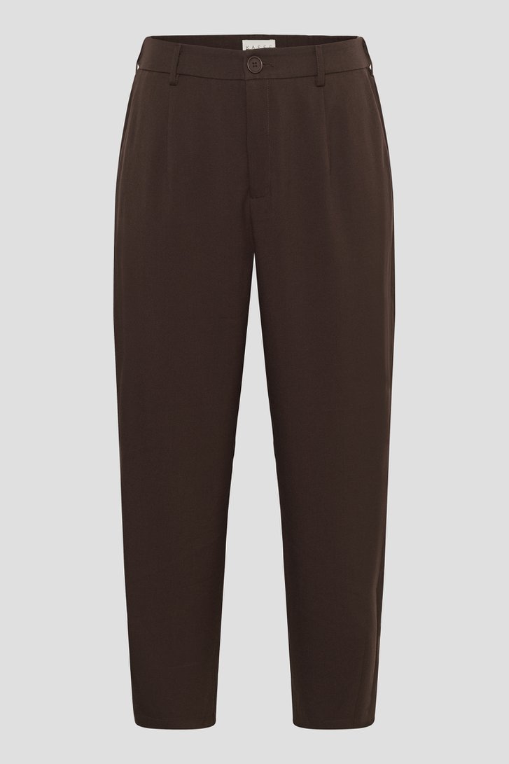 Photo produit 1 de Pantalon habillé brun - longueur 7/8 de Kaffe Curve pour Femmes