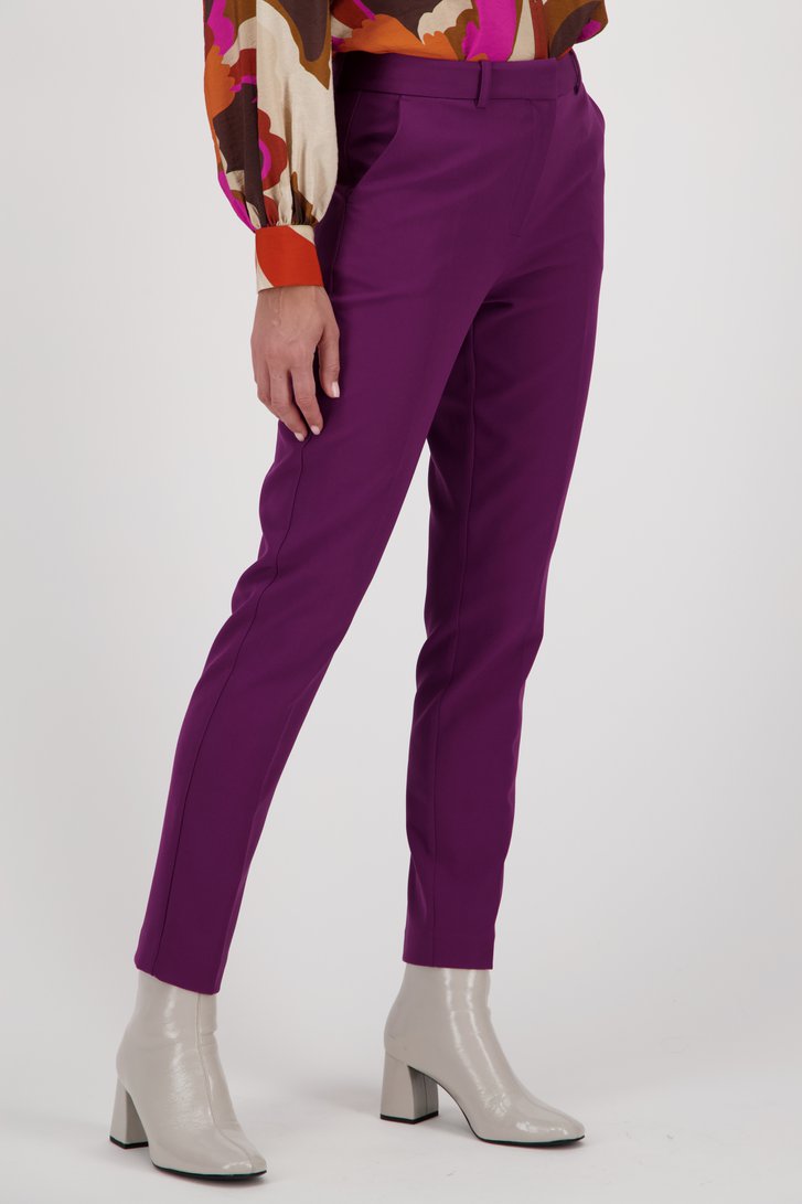Pantalon habillé violet  de Geisha pour Femmes