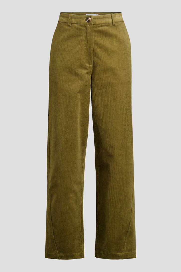 Photo produit 1 de Pantalon kaki en velours côtelé – longueur 7/8 de Libelle pour Femmes