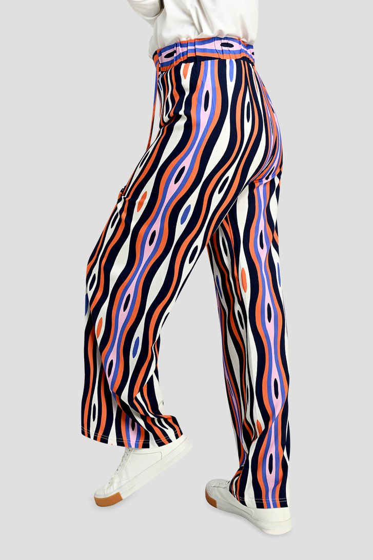 Pantalon large à imprimé coloré de Bicalla pour Femmes