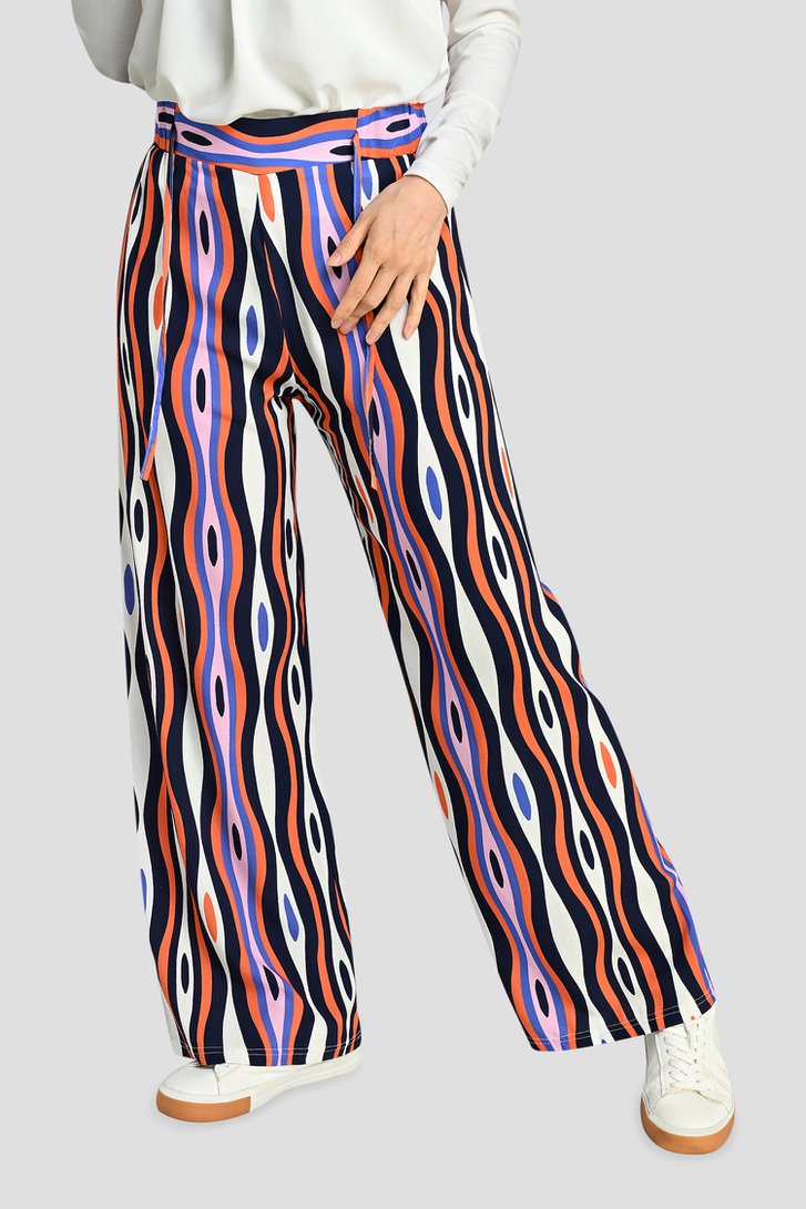 Pantalon large à imprimé coloré de Bicalla pour Femmes
