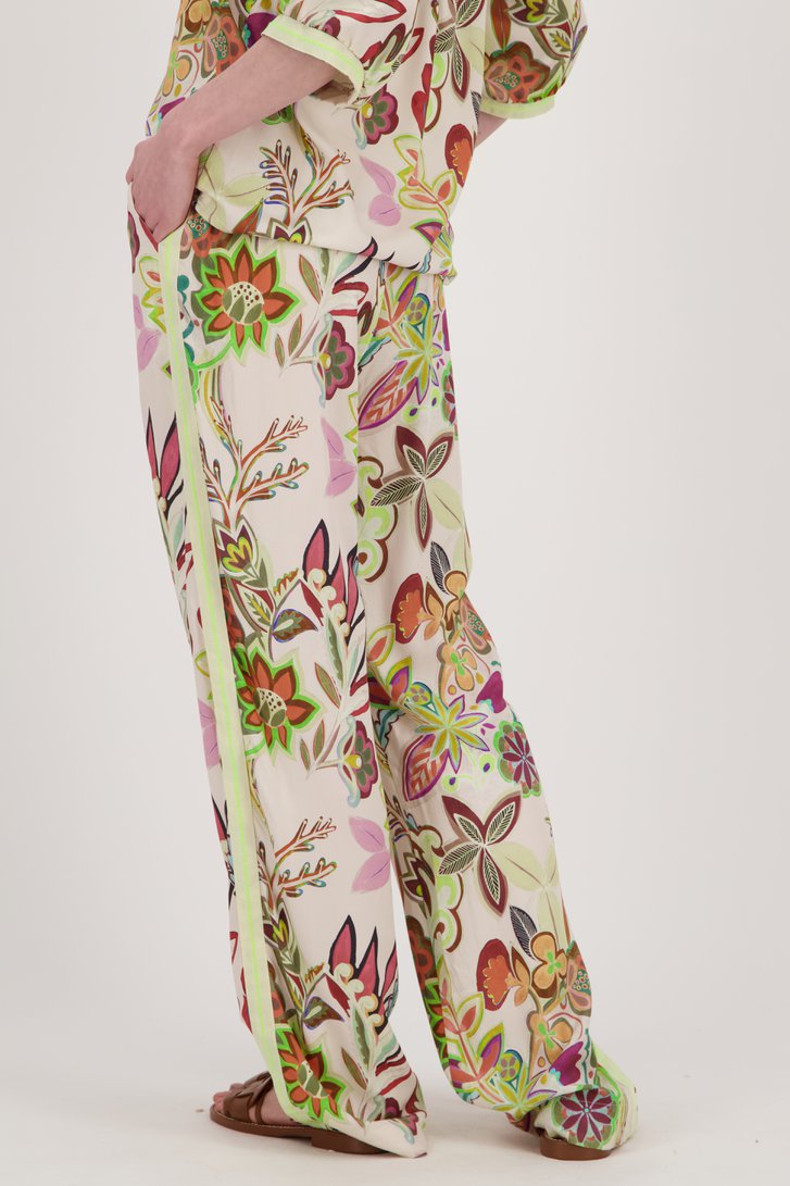 Pantalon large à imprimé floral de Geisha pour Femmes