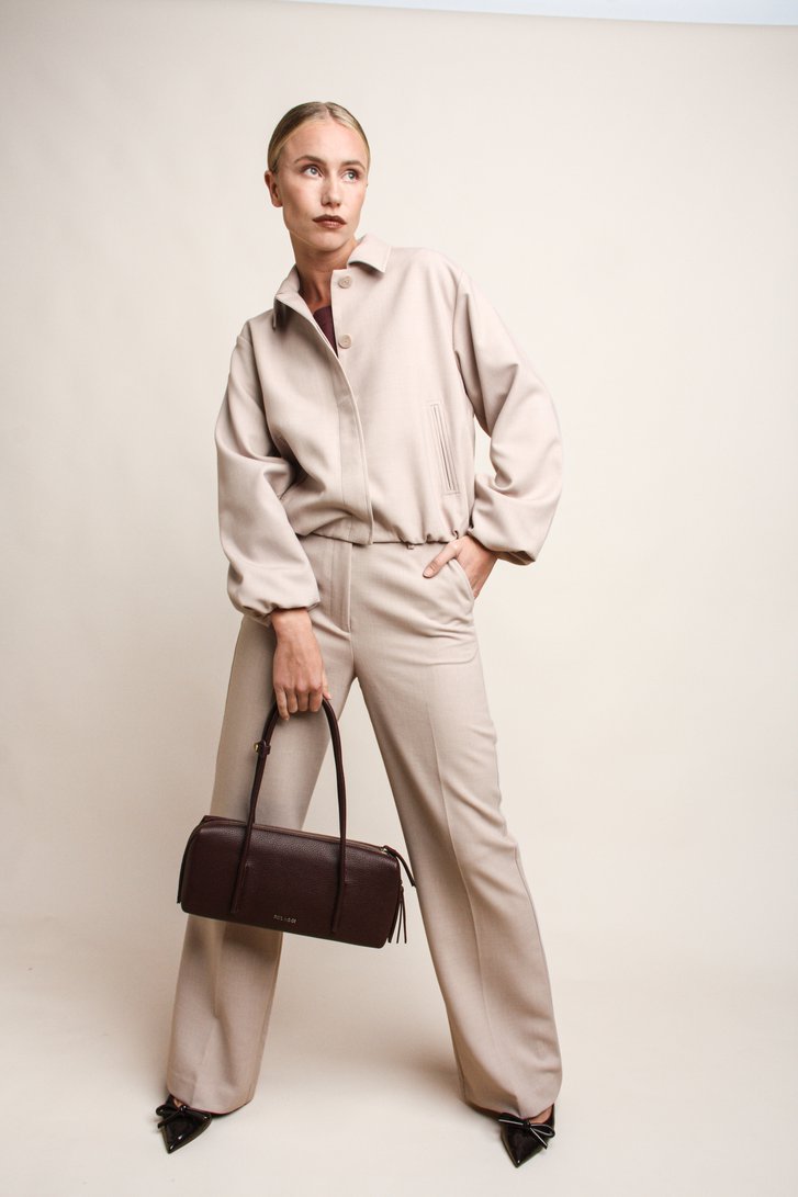 Photo supplémentaire 5 de Pantalon large beige clair de D'Auvry pour Femmes