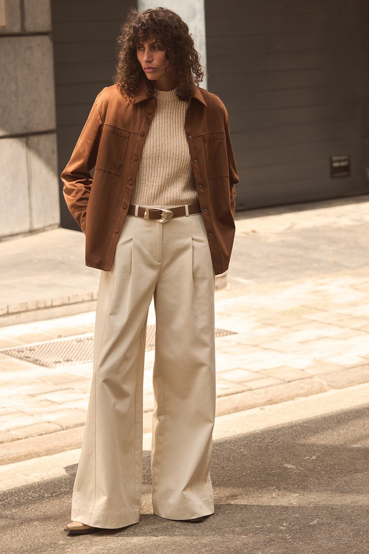 Photo supplémentaire 5 de Pantalon large beige clair de Louise pour Femmes