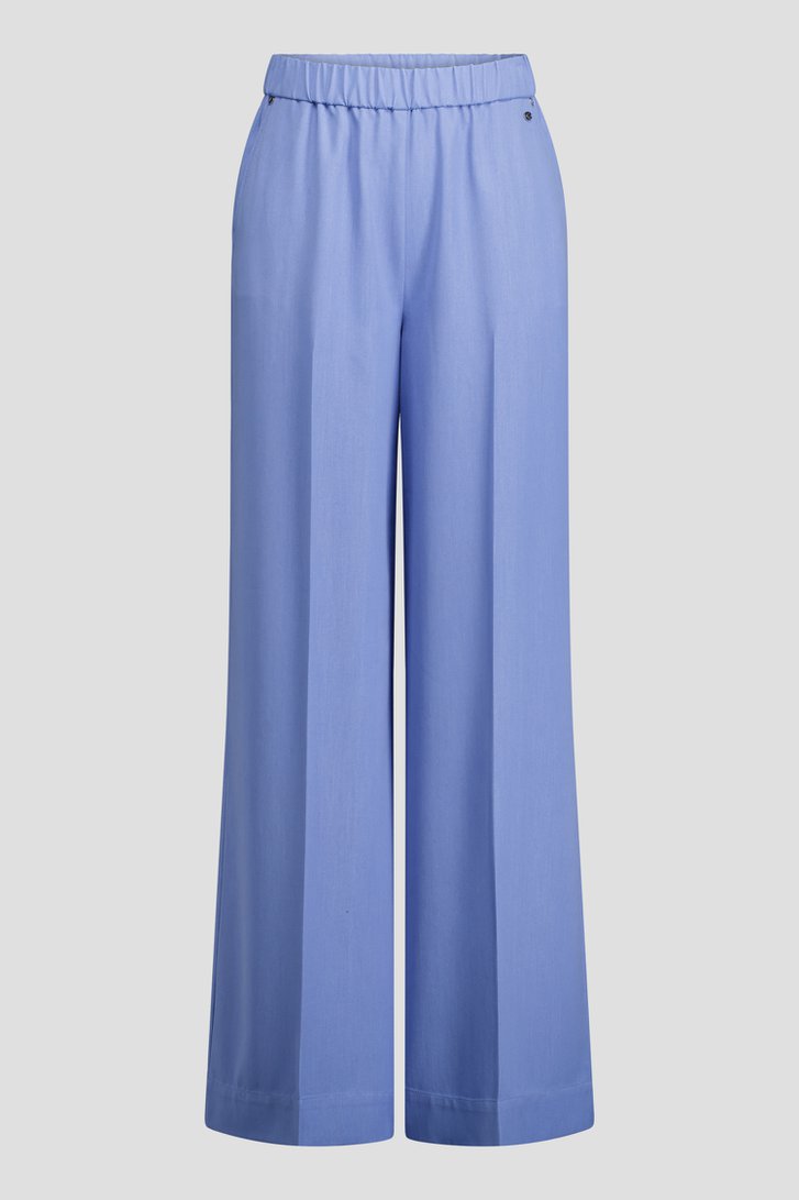 Photo produit 1 de Pantalon large bleu clair effet denim de Claude Arielle pour Femmes