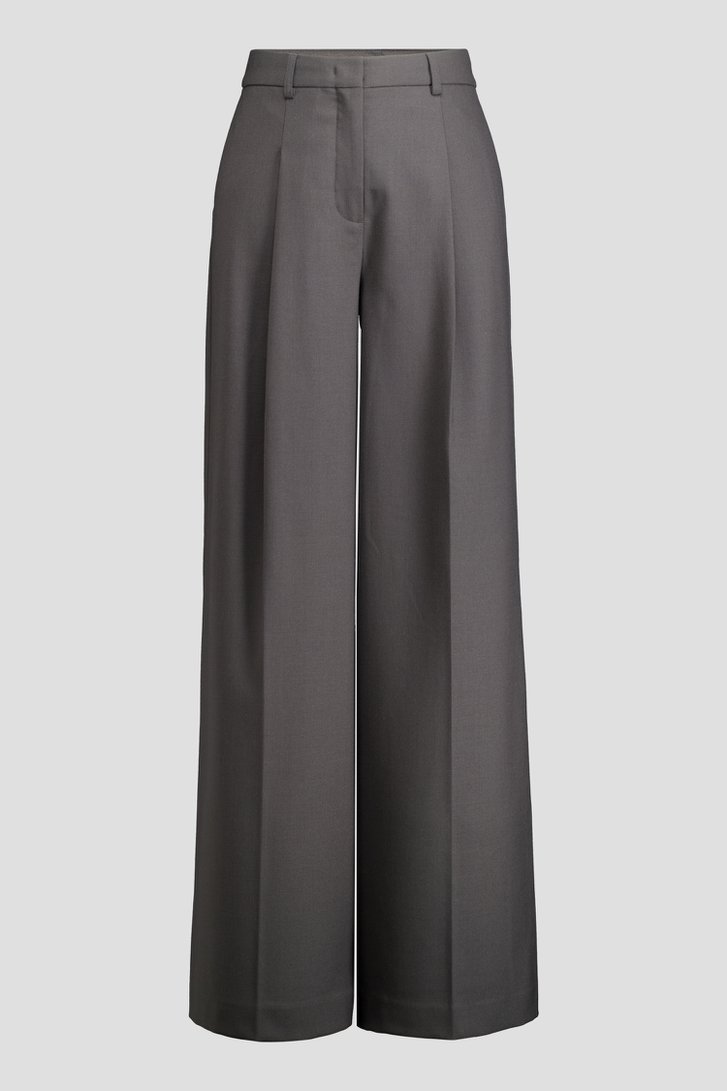 Photo produit 1 de Pantalon large gris foncé à plis de D'Auvry Studio pour Femmes