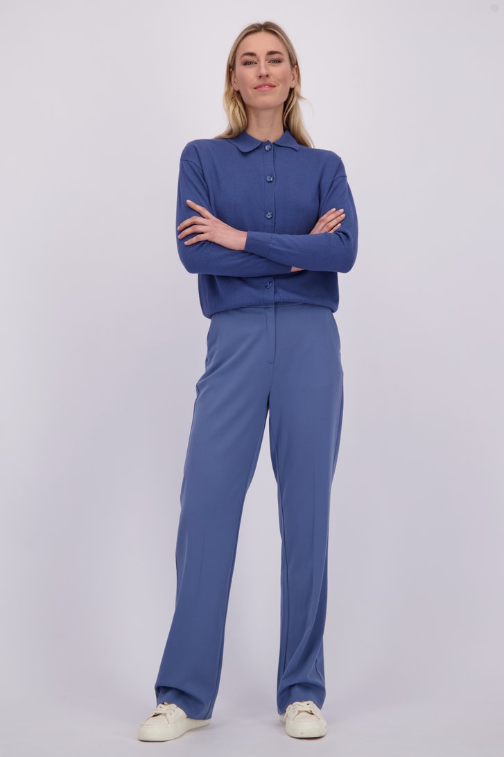 Le devant de Pantalon large habillé – Bleu de Liberty Island pour Femmes