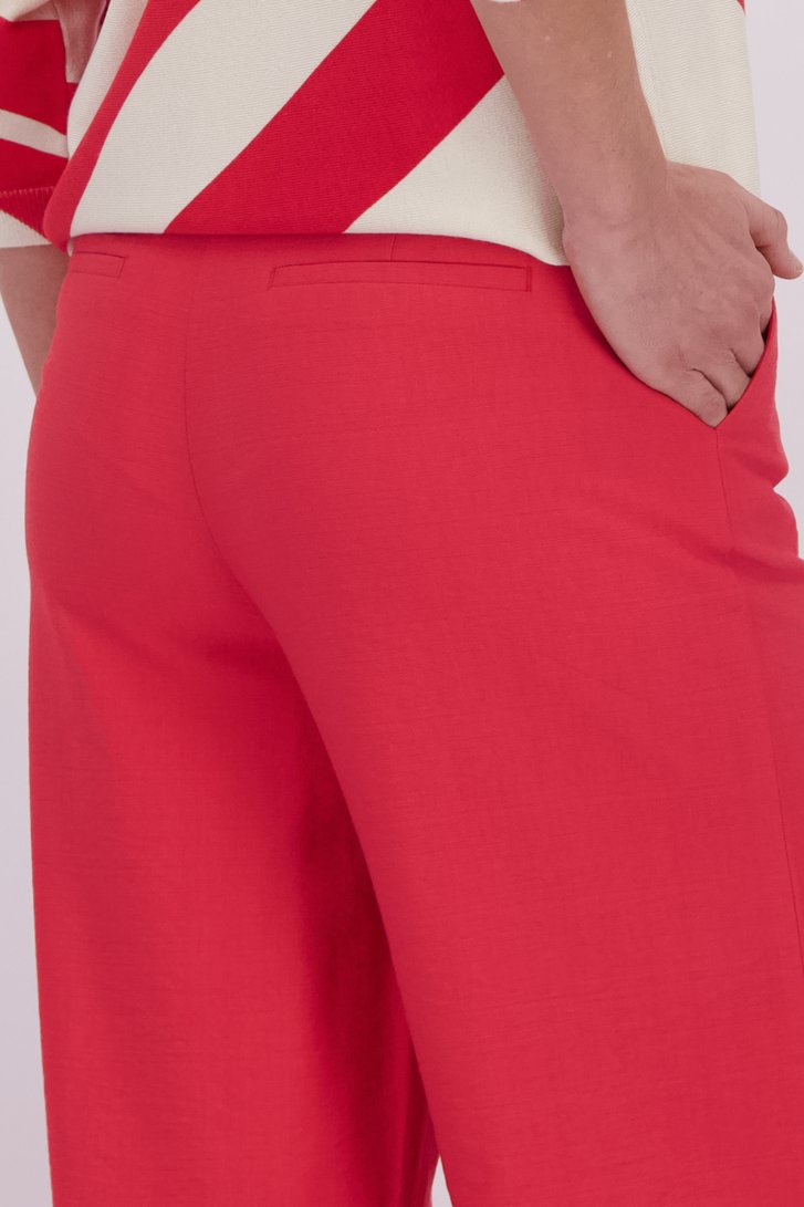 Photo supplémentaire 3 de Pantalon large rouge de Claude Arielle pour Femmes