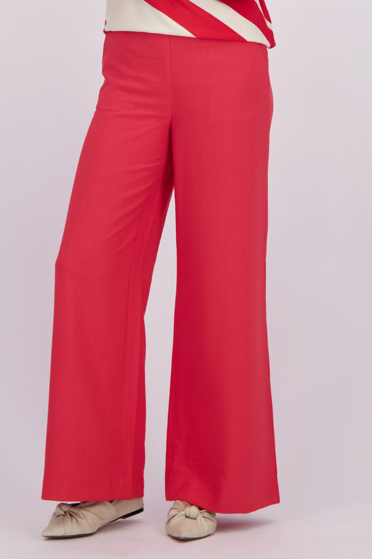 Photo produit 3 de Pantalon large rouge de Claude Arielle pour Femmes