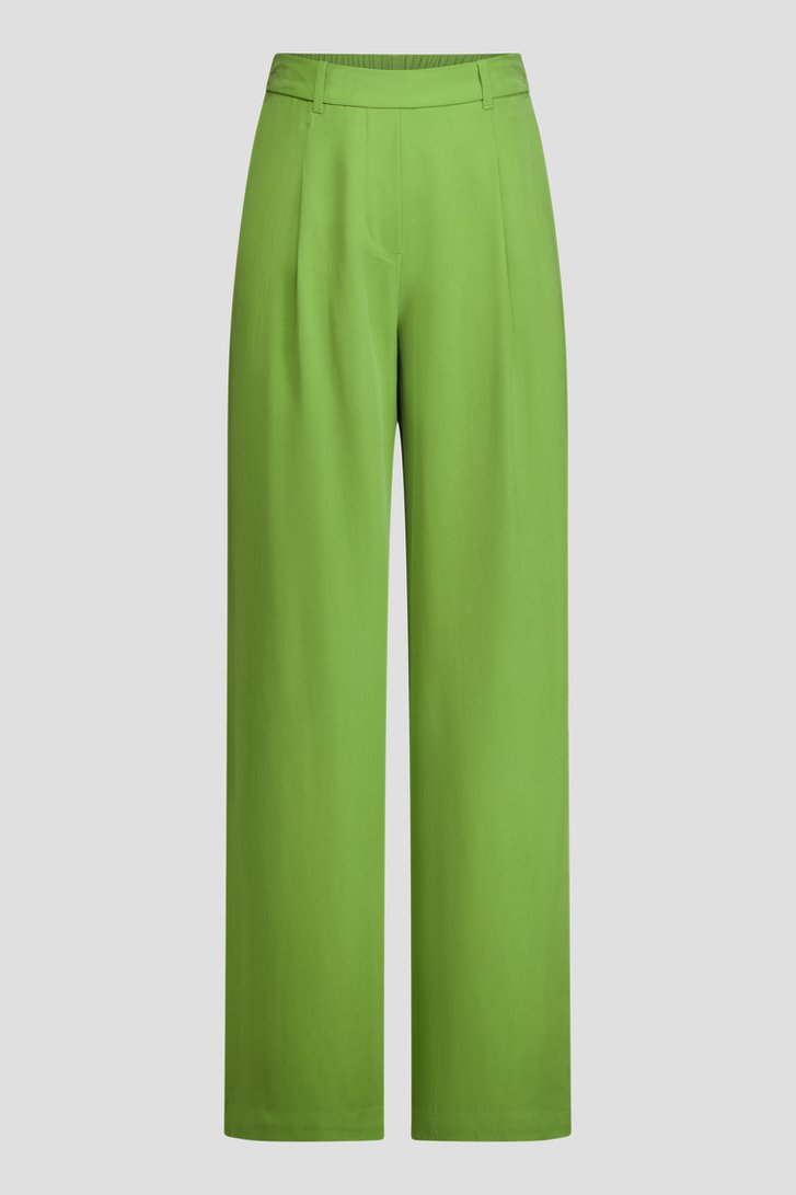 Photo produit 1 de Pantalon large vert à plis de Libelle pour Femmes