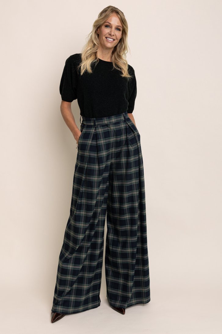 Le devant de Pantalon multicolore à plis et jambes larges de AC by Annelien Coorevits pour Femmes