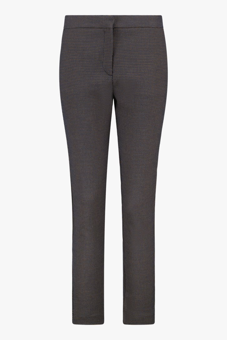 Pantalon noir à imprimé et à taille élastiquée de Liberty Island pour Femmes