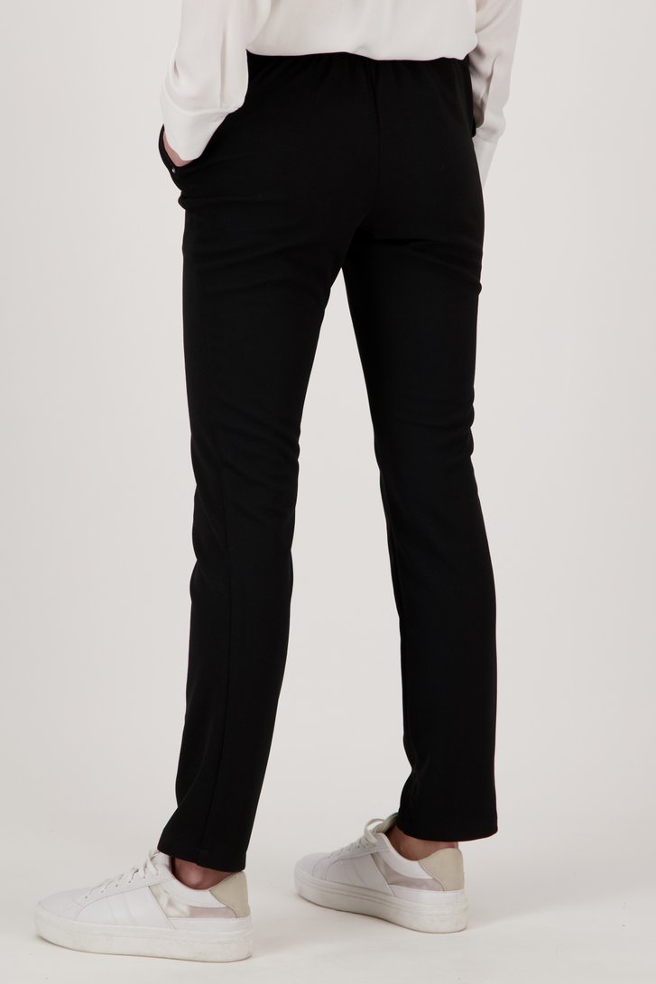Pantalon noir avec taille élastiquée - slim fit de Liberty Island pour Femmes