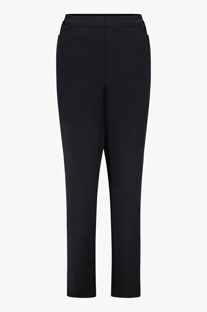 Pantalon noir classique avec taille élastiquée  de Claude Arielle pour Femmes