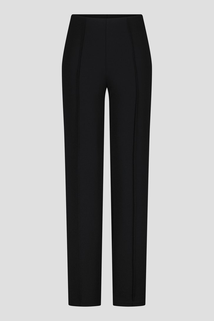 Photo produit 1 de Pantalon noir large à taille élastique de Liberty Island pour Femmes