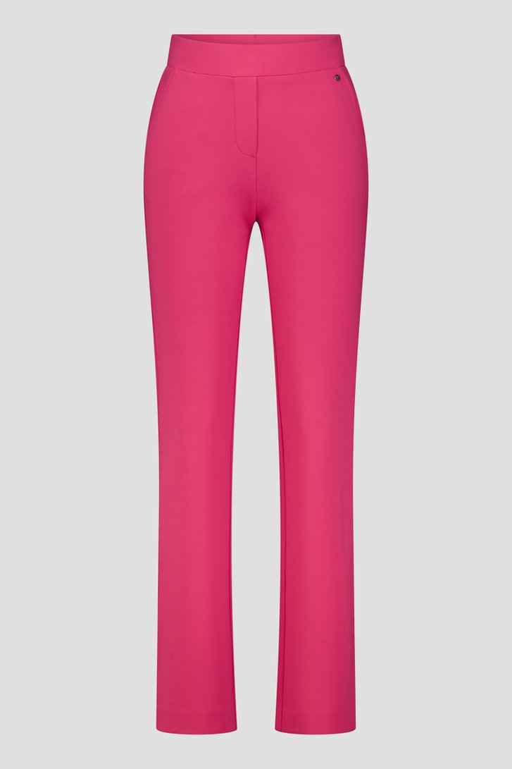 Photo produit 1 de Pantalon rose avec taille élastique de Claude Arielle pour Femmes