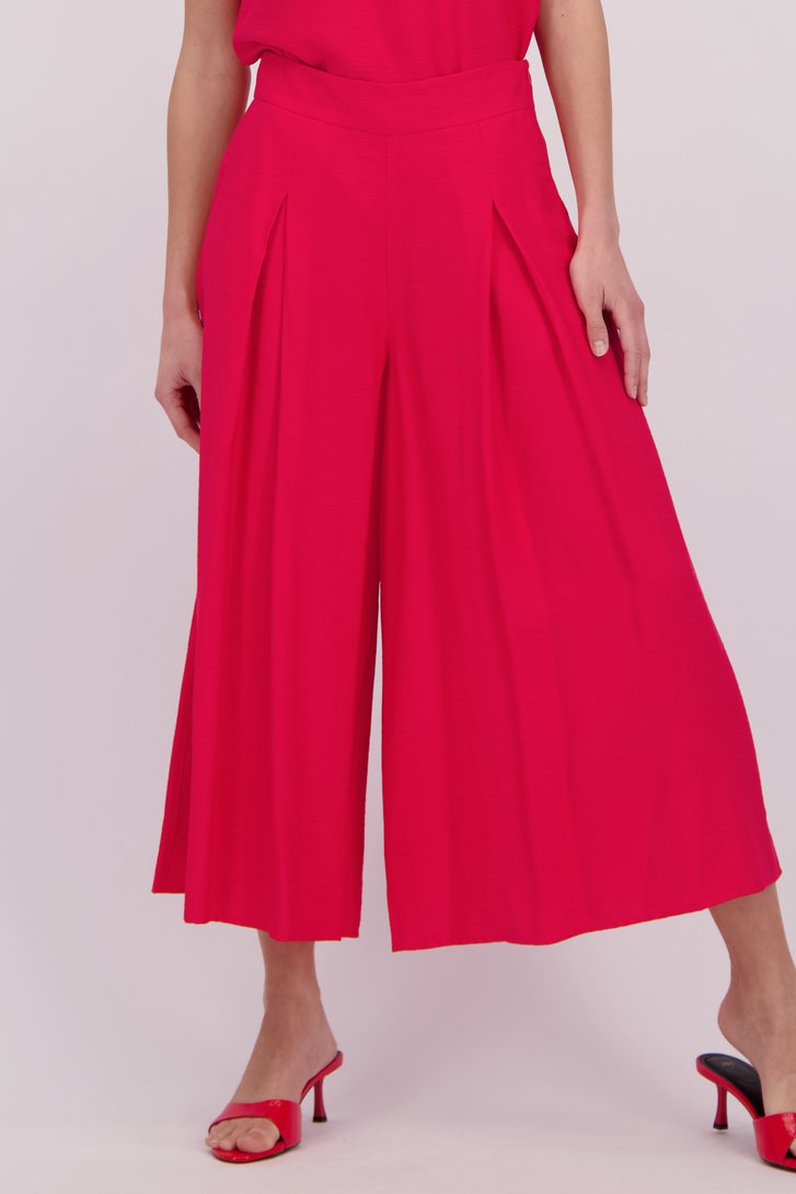 Détail de Pantalon rouge large - Longueur 7/8 de D'Auvry pour Femmes